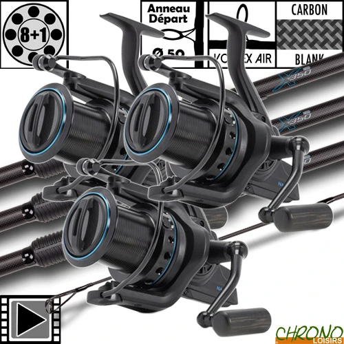 Ensemble Nash X350 50mm 13' 3.5lbs LR10000 (les 3)