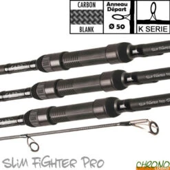 Canne Carp Design Slim Fighter Pro 50mm 12' 3.5lbs (les 3)