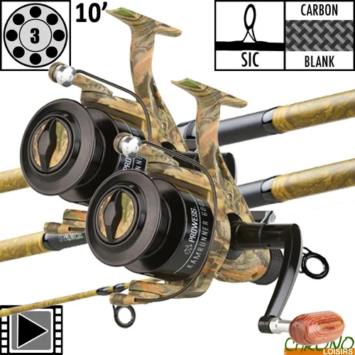 Ensemble Prowess Nightfall Camou 10' 3lbs Kamrunner 6003 (les 2)