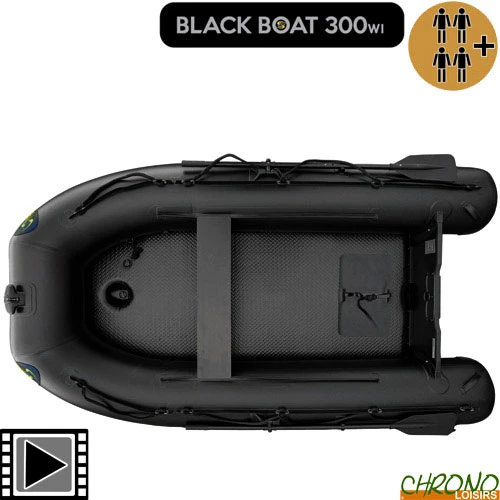 Bateau Gonflable Carp Spirit Black Boat 300WI Plancher Air