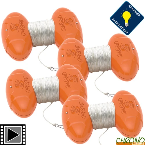 Repère D'Amorçage Carp Spirit Auto A.L.S. Orange (les 4)