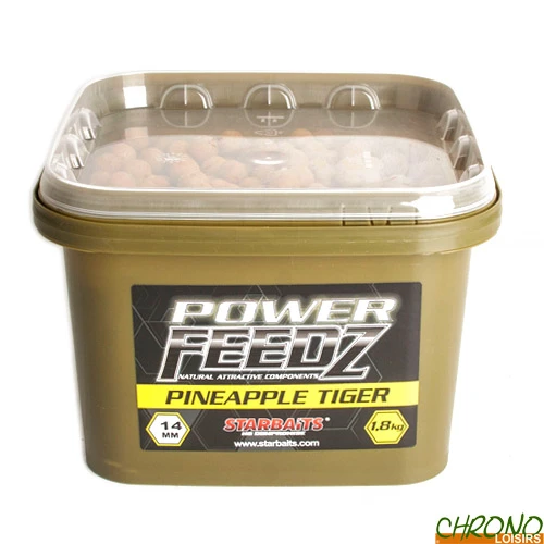 Bouillettes Starbaits Power Feedz Pineapple Tiger 14mm 1.8kg