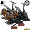 Moulinet Carp Design Débrayable GFR9000 Black & Orange (les 3)