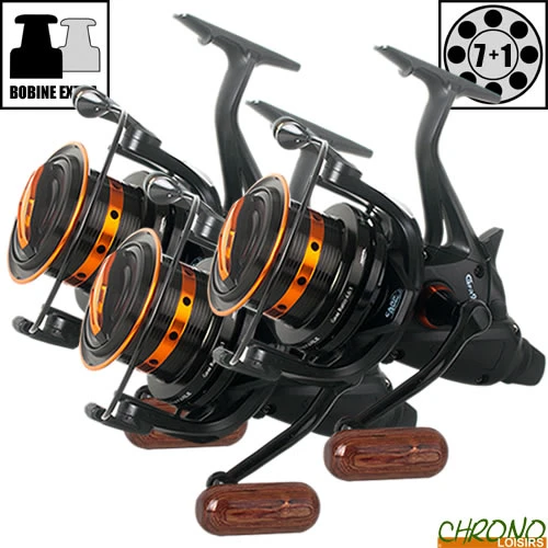Moulinet Carp Design Débrayable GFR9000 Black & Orange (les 3)