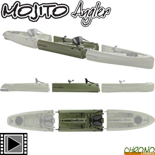 Kayak Point 65°N Mojito Angler Section Supplémentaire Vert