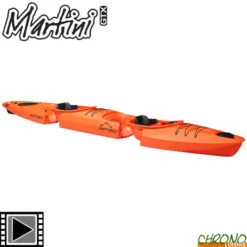 Kayak Point 65°N Martini GTX Duo Sit-On-Top Modulable Orange 2 Places