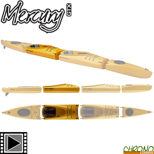 Kayak Point 65°N Mercury Section Supplémentaire Jaune