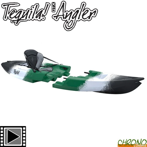 Kayak Point 65°N Tequila Angler Solo Sit-On-Top Modulable Camo 1 Place