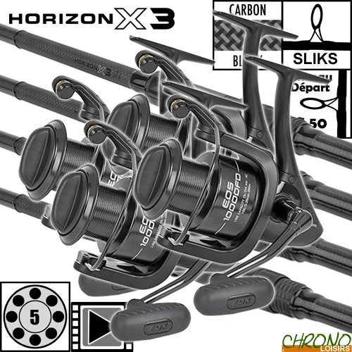 Ensemble Fox Horizon X3 12' 3.5lbs EOS 10000 FD (les 4)