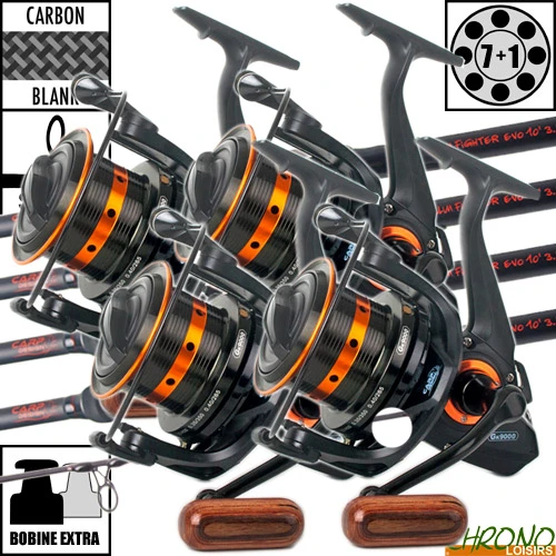 Ensemble Carp Design Slim Fighter Evo 10' 3.5lbs GK9000 (les 4)