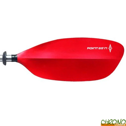 Pagaie Point 65°N Adventurer GS Ergonomique Réglable 2.2/2.4m Rouge